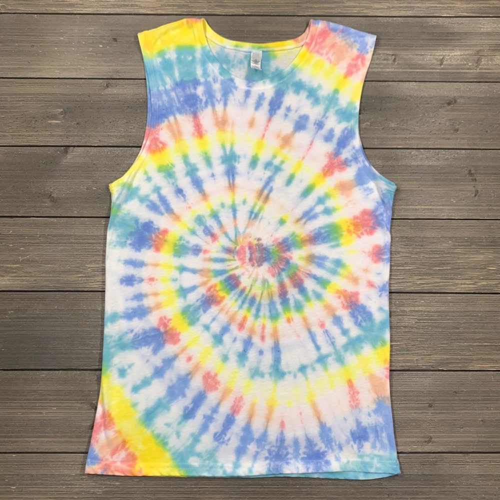 Women’s Tie Dye Tank Top Muscle Tank TieDye Pastel